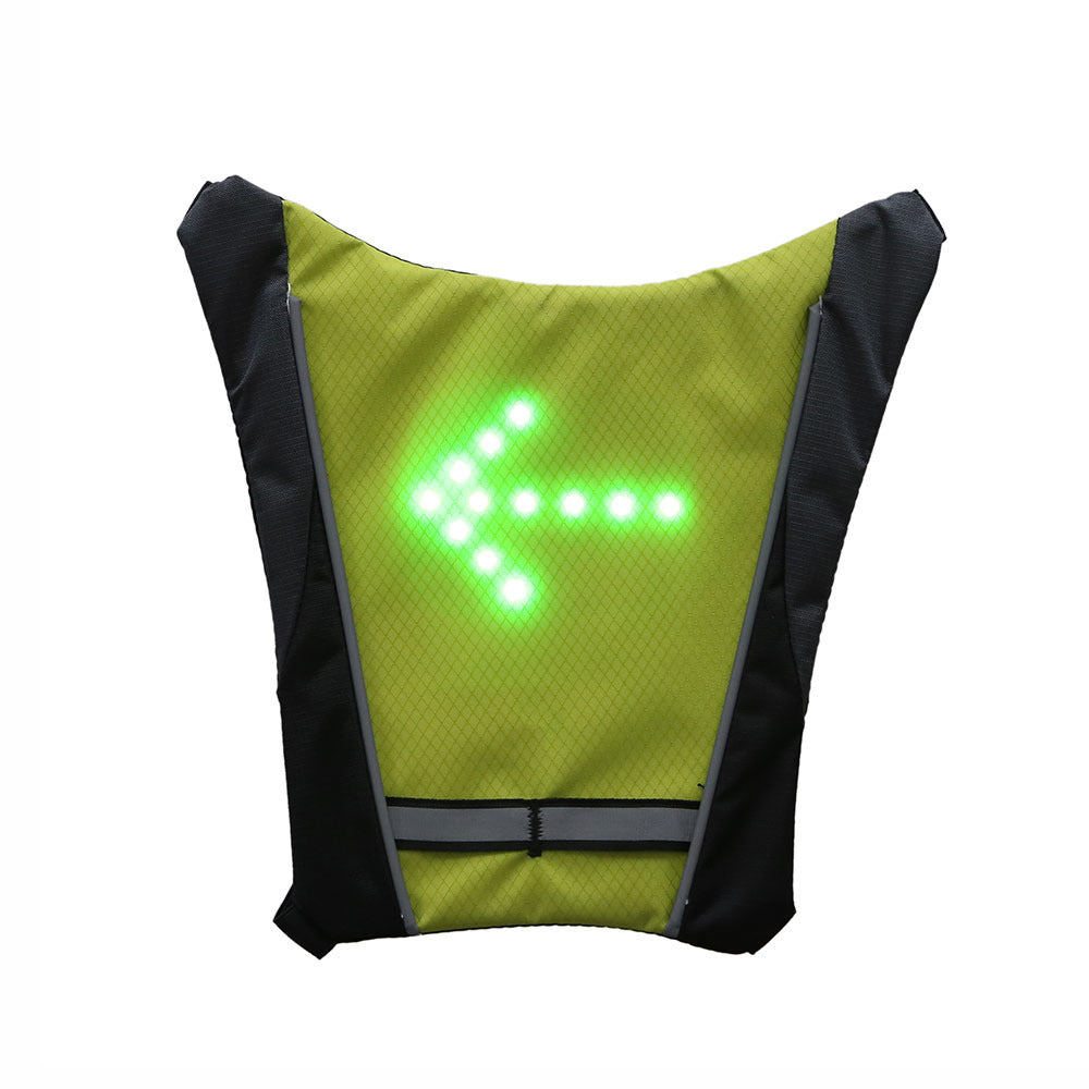 Sac à dos gilet réfléchissant, Rechargeable par USB, avec clignotant LED, télécommande, sac de sécurité pour Sport de plein air, équipement pour le cyclisme