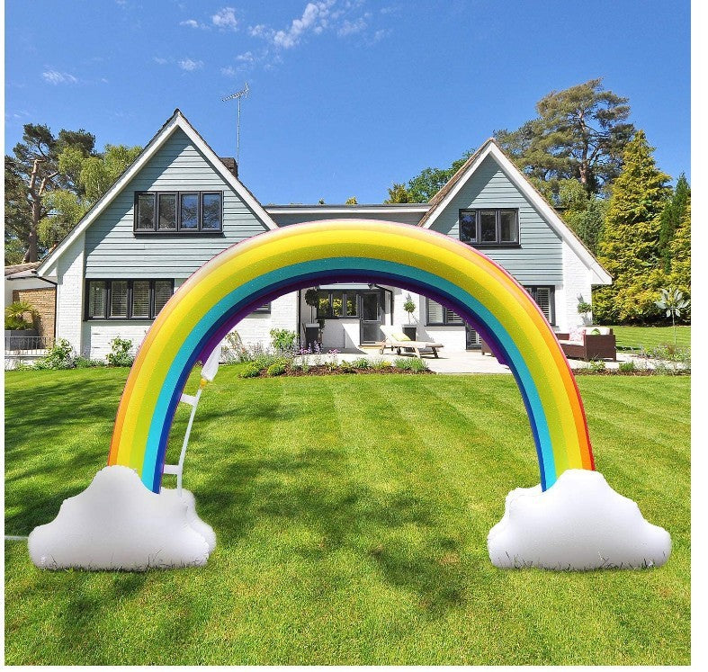 Aspersor inflable del arco iris