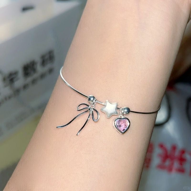 Bracelet papillon étoile d'amour pour femme