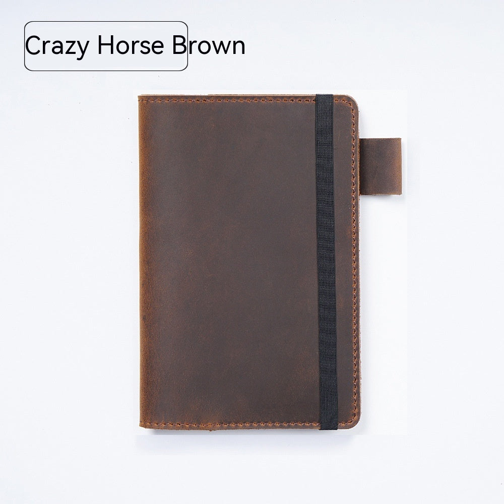 Carnet Kraft à couche supérieure à l'ancienne fait à la main