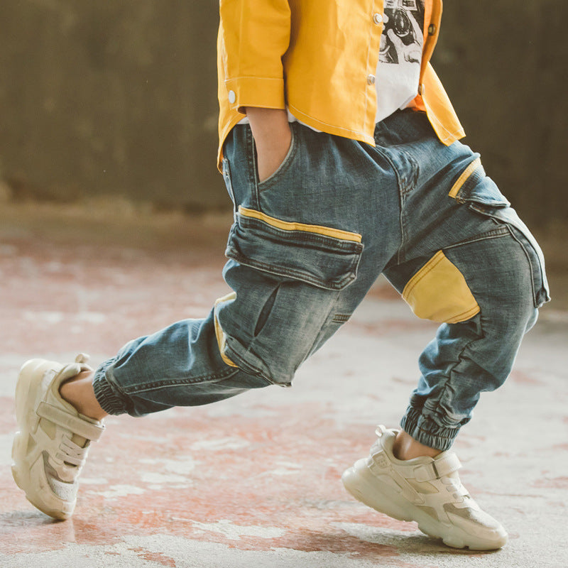 Jeans de printemps et d'automne pour garçons