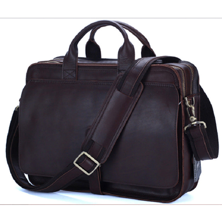 Porte-documents à la mode pour hommes en cuir véritable