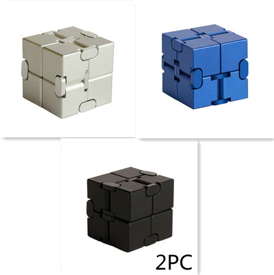 Jouet anti-Stress Cube infini en métal de qualité supérieure, décompresse Portable, jouets relaxants pour enfants et adultes