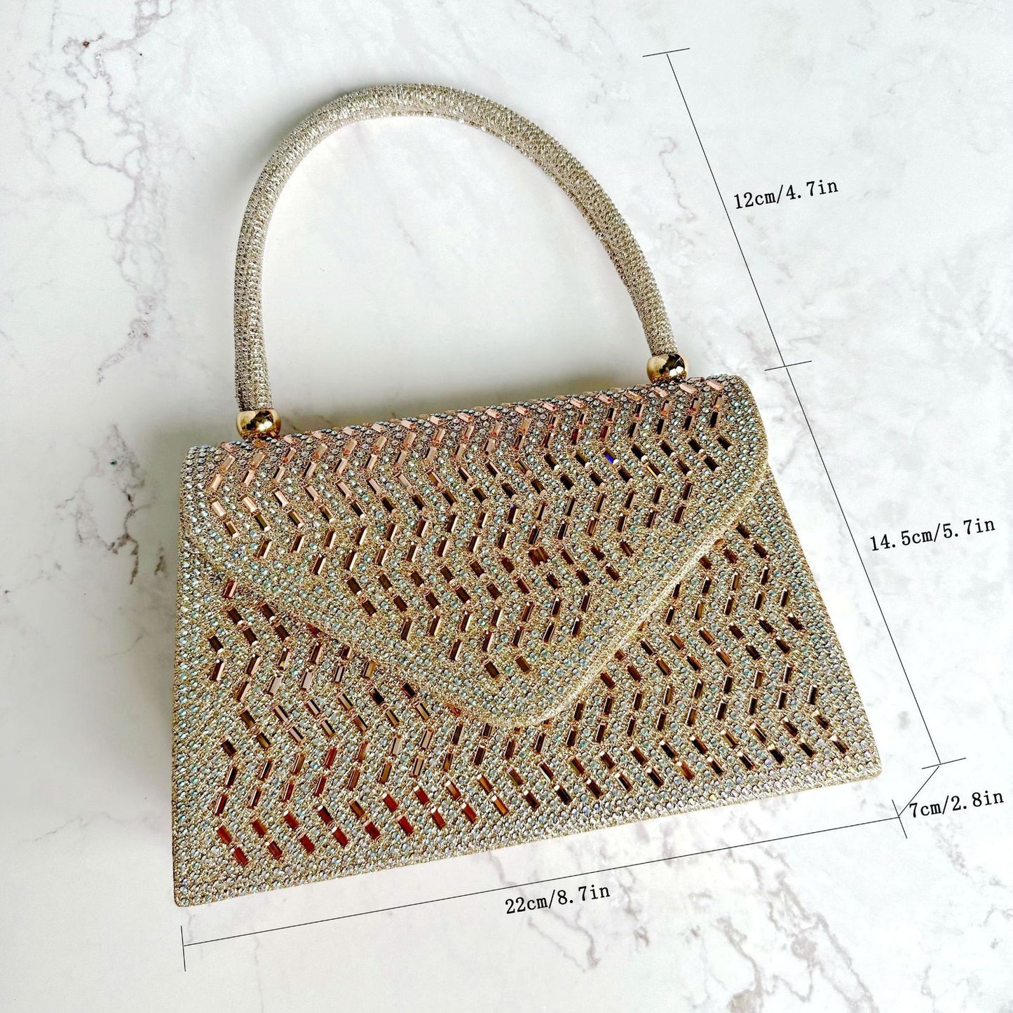 Bolso de mano para mujer New Rhinestone Dinner