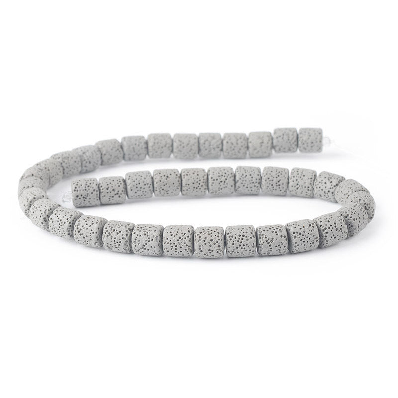 6mm Volcanic Rock Cylindrical DIY Handmade Beaded