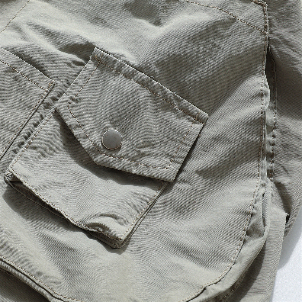 Men's Pleated Loose Outdoor Sports Drawstring Trousers