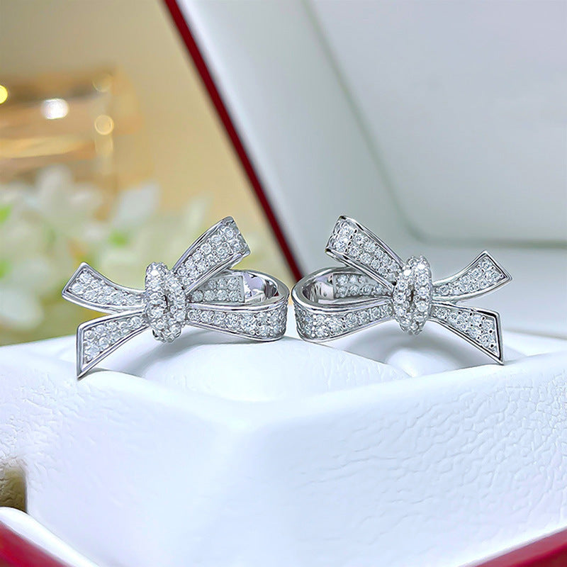 Boucles d'oreilles à nœud, Design de Niche, personnalité à la mode, clou d'oreille