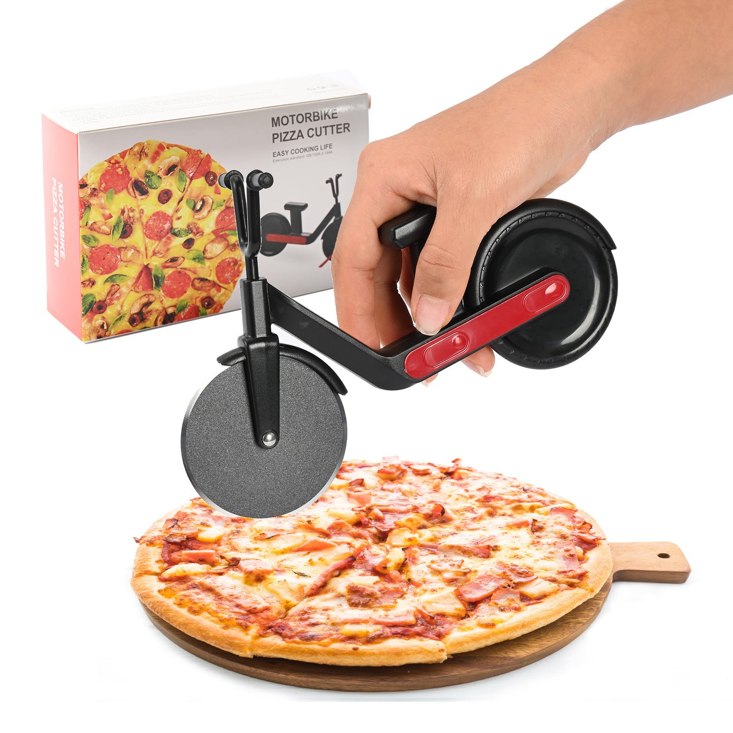 Roue à Pizza créative en acier inoxydable, coupe-pâte à rouler, coupe-pâtes, biscuits, Fondant, accessoires de cuisson de cuisine