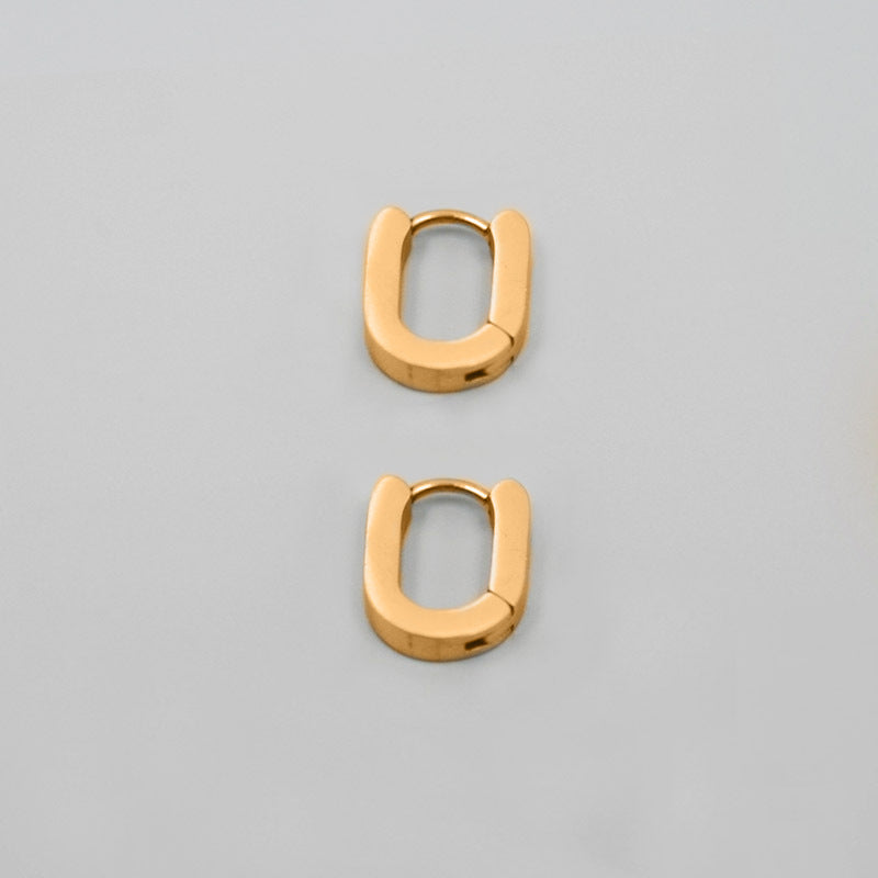 Hip Hop Street Ear Studs Hommes Hiphop Boucles d'oreilles géométriques