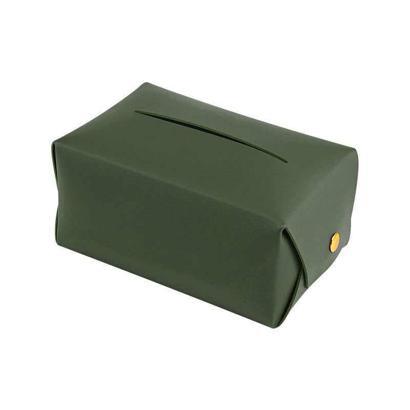 Simple Leather Tissue Box For Retro Car
