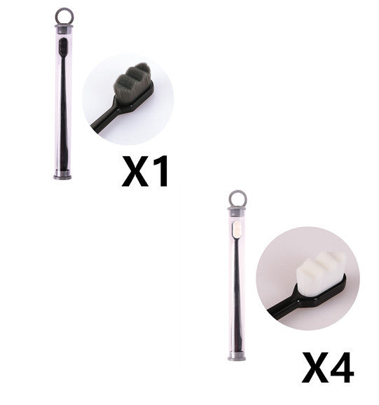 Brosse à dents Ultra-fine, poils Super doux, nettoyage en profondeur, Portable, outils de soins bucco-dentaires, nettoyage buccal, voyage