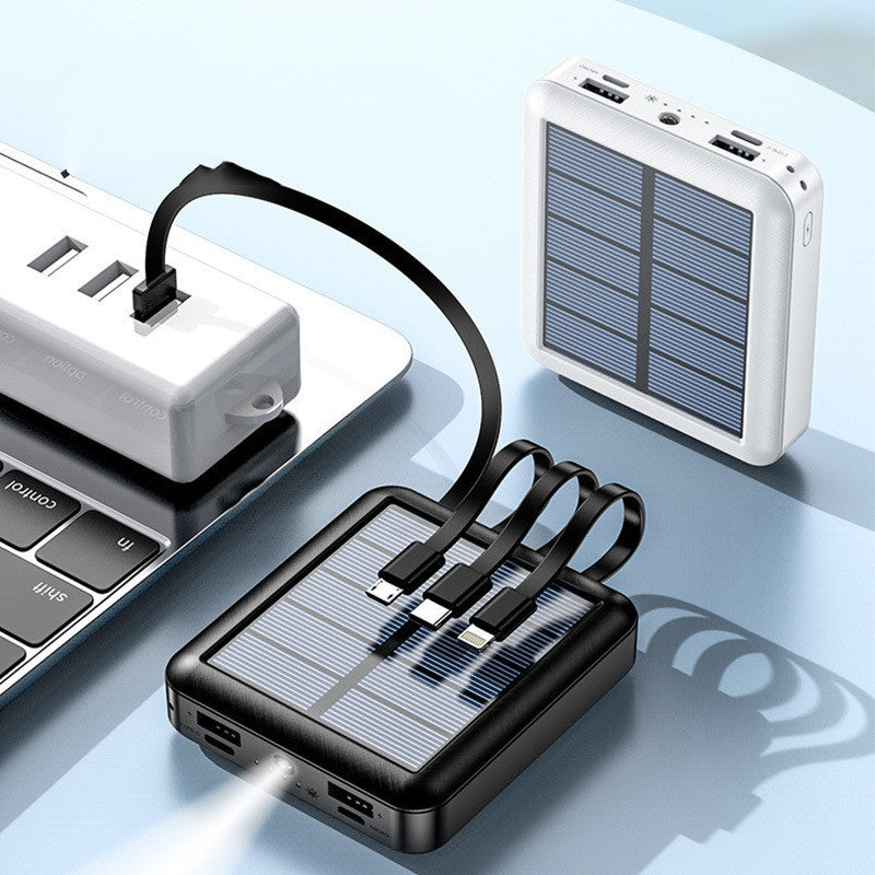 Banco de carga de energía solar de cuatro líneas