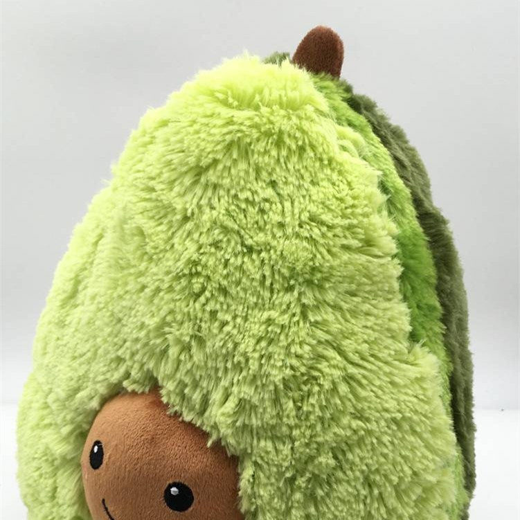 Oreiller en peluche avocat