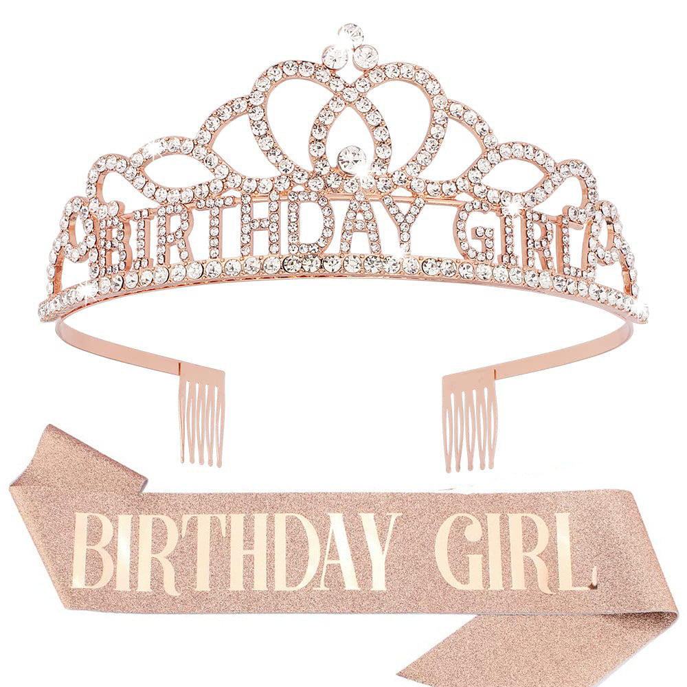 Party Decorative Crown Shoulder Ceremonial Belt Girl Birthday Crown Strap
