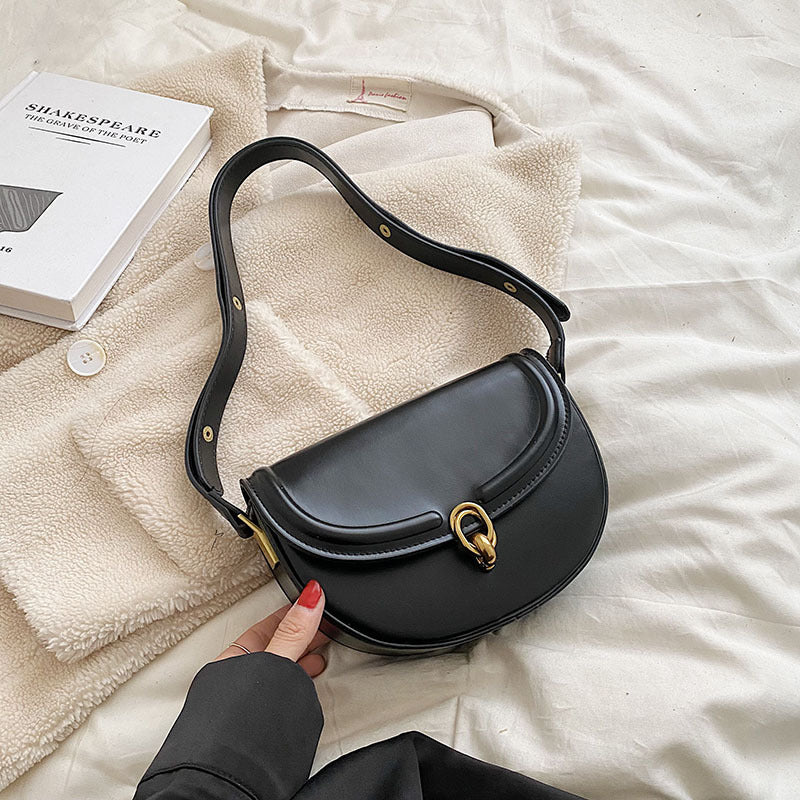 Bolso retro para mujer, bolso de hombro que combina con todo a la moda