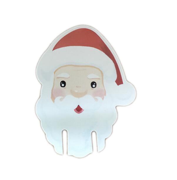 Chapeau de noël rouge en papier, 10 pièces, carte de coupe de vin, de Champagne, décor de Table de fête de noël, décorations DIY pour la maison 