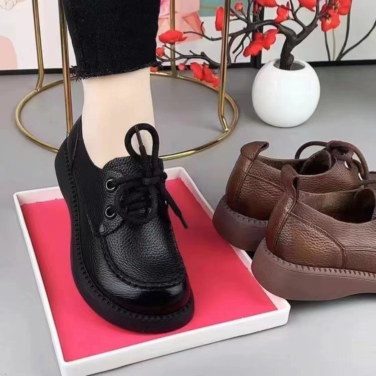 Mocasines con plataforma y aumento de fondo suave