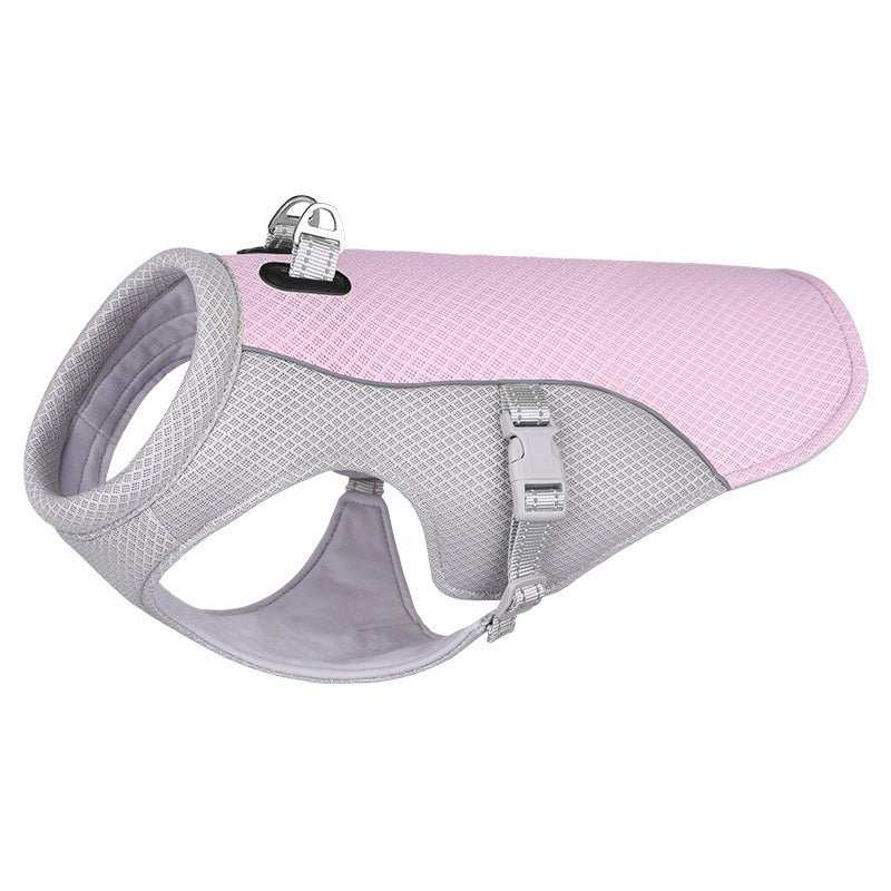Gilet rafraîchissant d'été pour animaux de compagnie, résistant à la chaleur, vêtements respirants et résistants au soleil pour petits et grands chiens, marche en plein air
