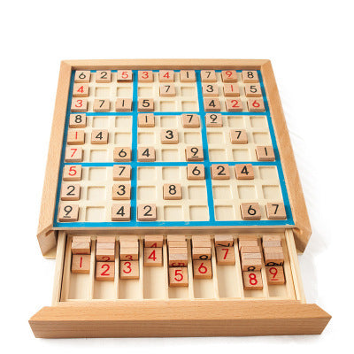 Enfants Sudoku échecs hêtre International dames pliant jeu Table jouet cadeau apprentissage et éducation Puzzle jouet