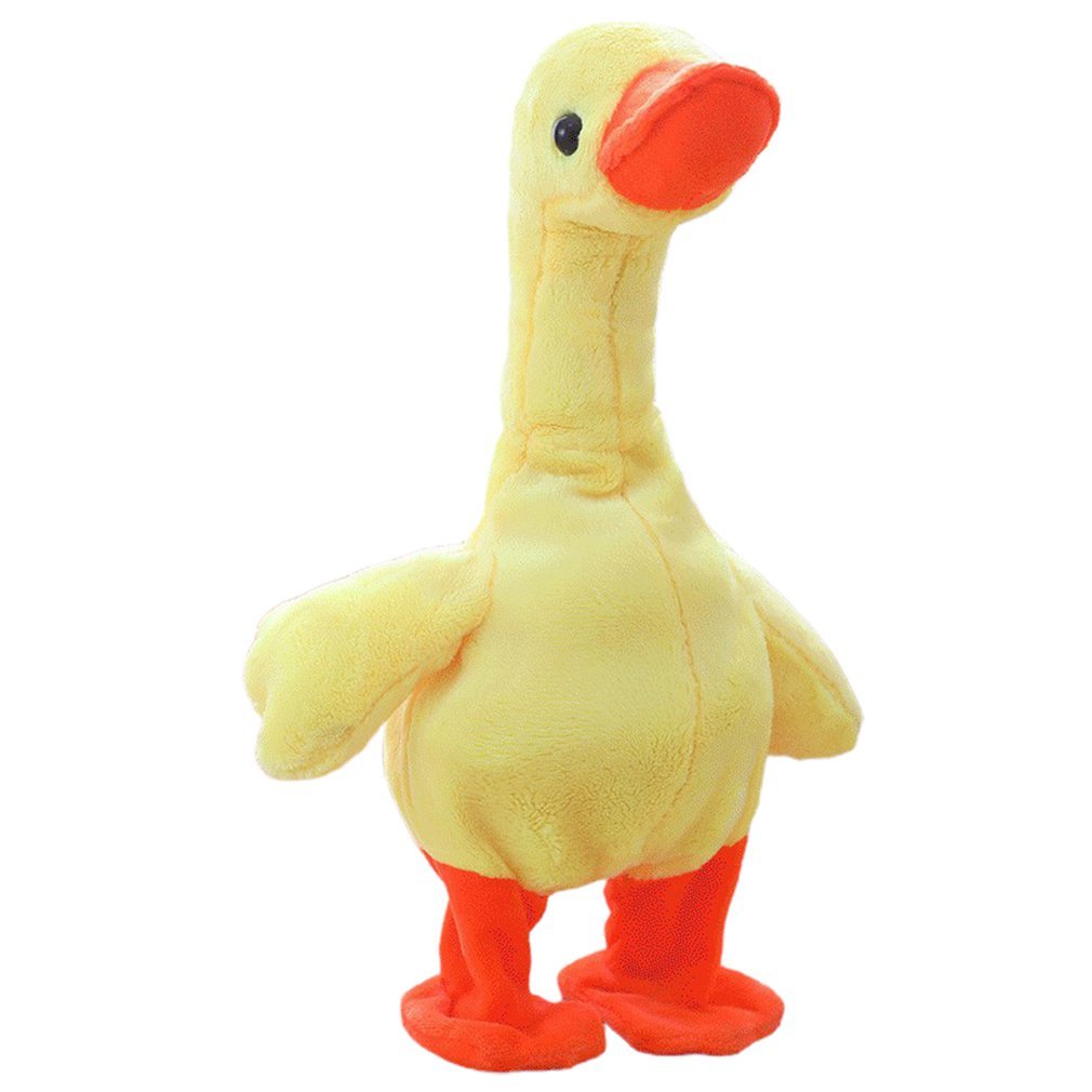Jouet de petit canard jaune chantant, levage du cou 