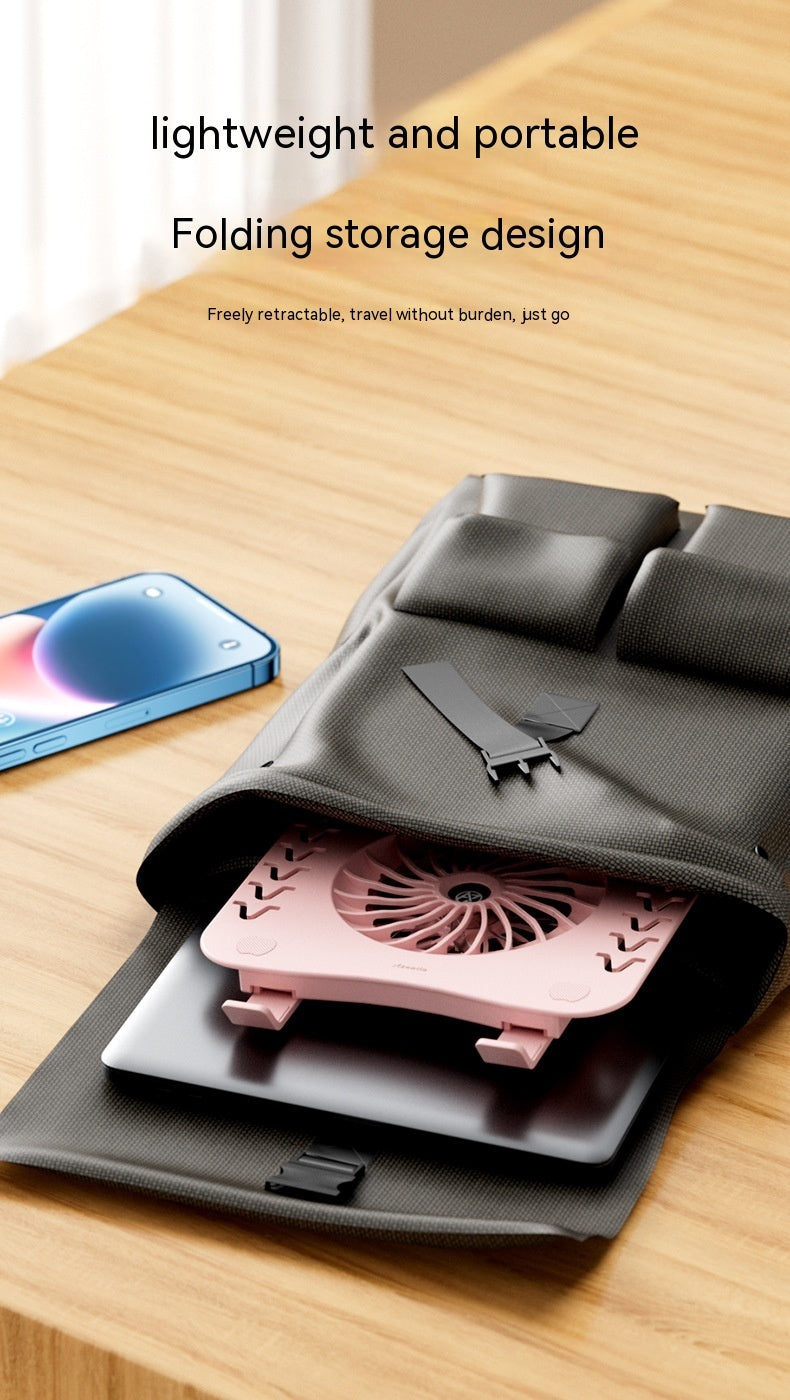 Radiateur portable pour ordinateur portable à base pliante