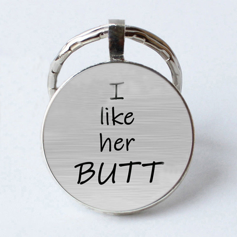 Interesante llavero de letras de pareja