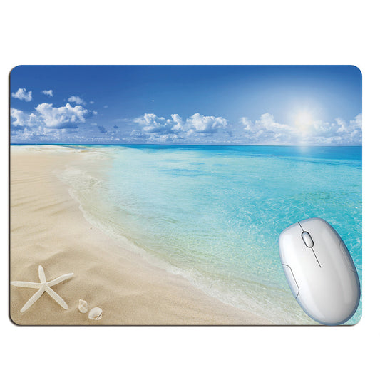 Bouteille de souhaits été plage vacances vent tapis de souris plage