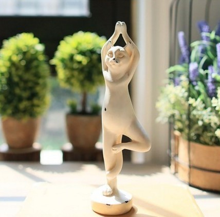 Estatuas de yoga para gatos