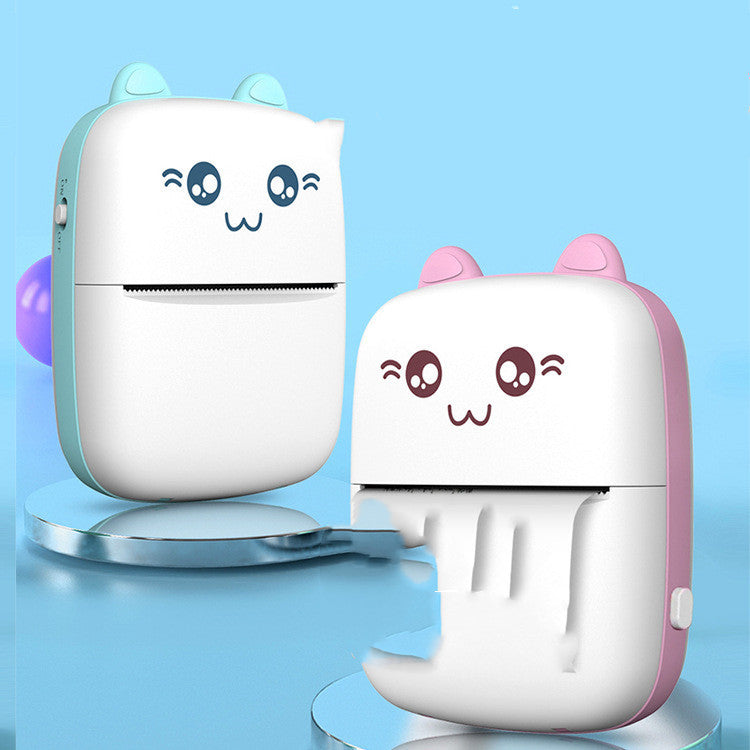 Mini impresora portátil de bolsillo para el hogar, máquina de preguntas equivocadas para estudiantes pequeños