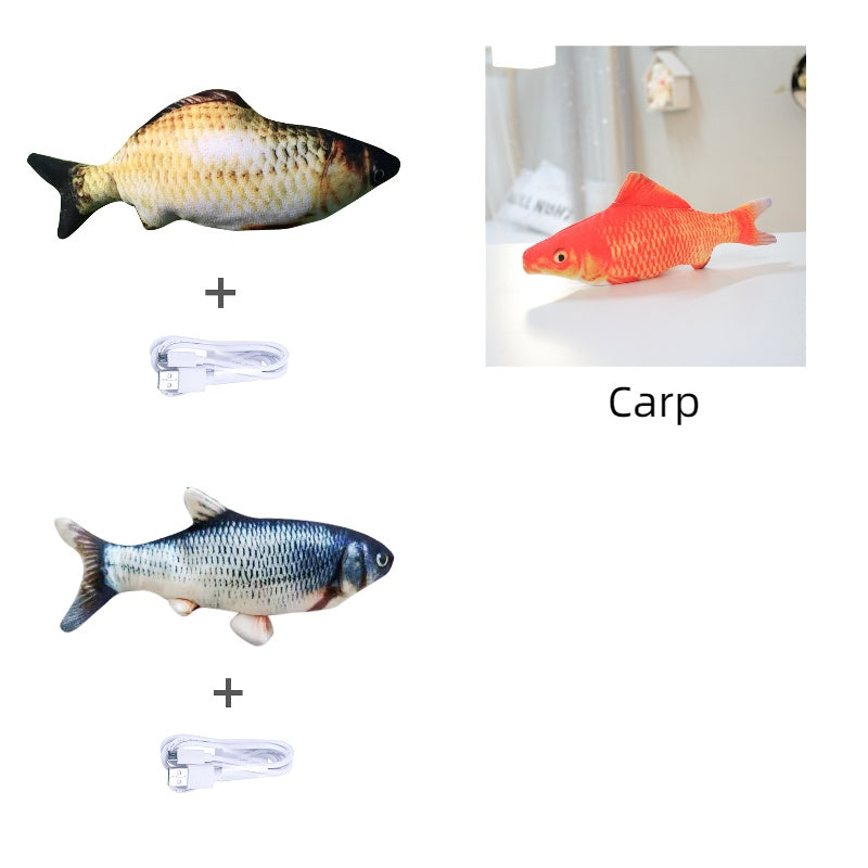 Version sans pince à chat - Jouet de poisson électrique de simulation de poisson sauteur électrique