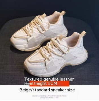 Zapatos deportivos de algodón de invierno para mujer con suela gruesa de ocio