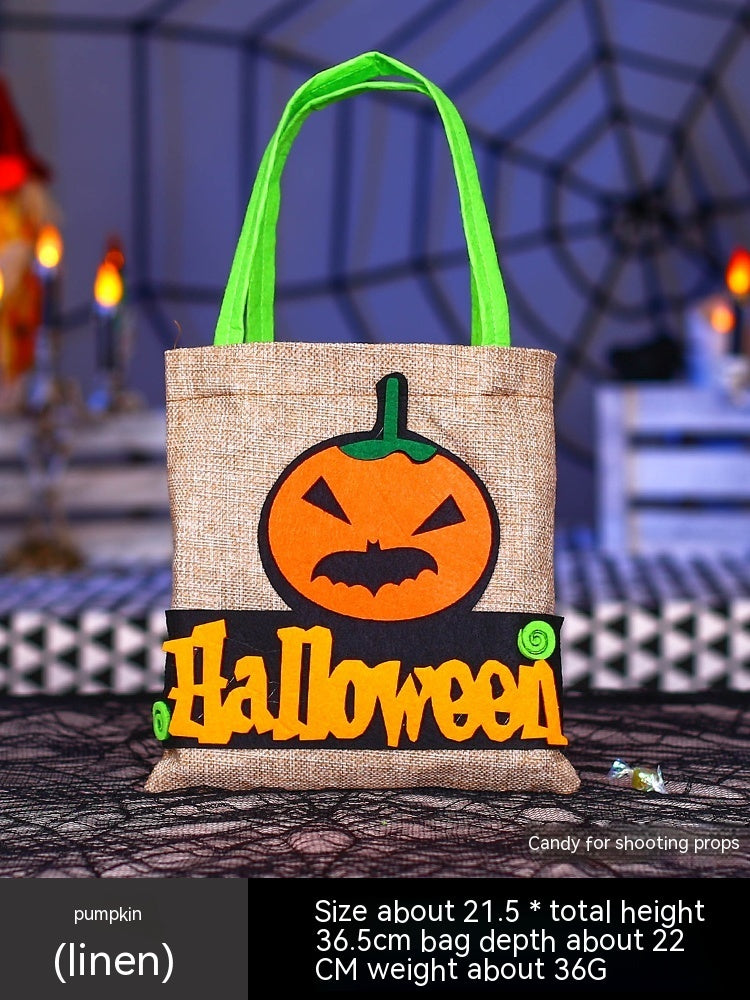 Halloween Pumpkin Bag Portable Children Props