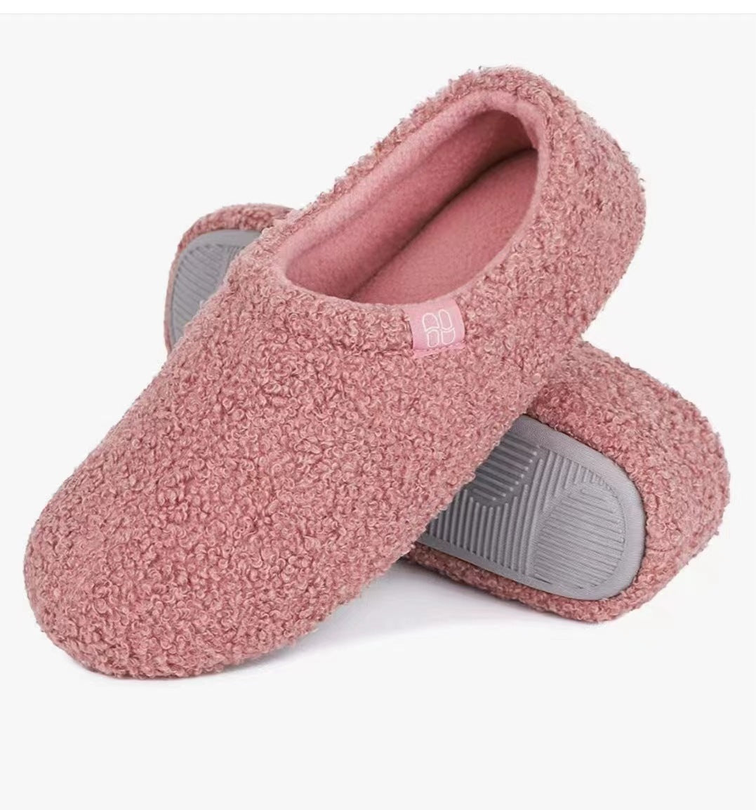 Pantoufles à talons hauts en peluche Teddy