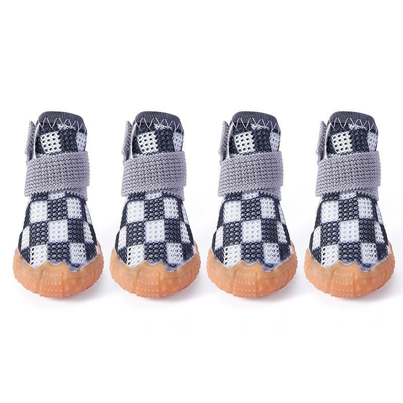 Dog Mesh Surface Shoes Upgraded Breathable Sandwich Thickened