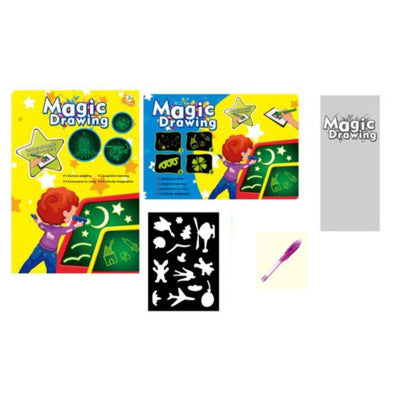 Jouet éducatif tapis de dessin 3D magique 8 effets de lumière Puzzle planche carnet de croquis