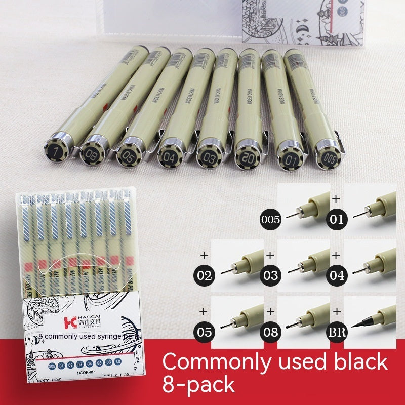 Stylo à aiguille à crochet uniquement pour l'art, dessin peint à la main, stylo à croquis