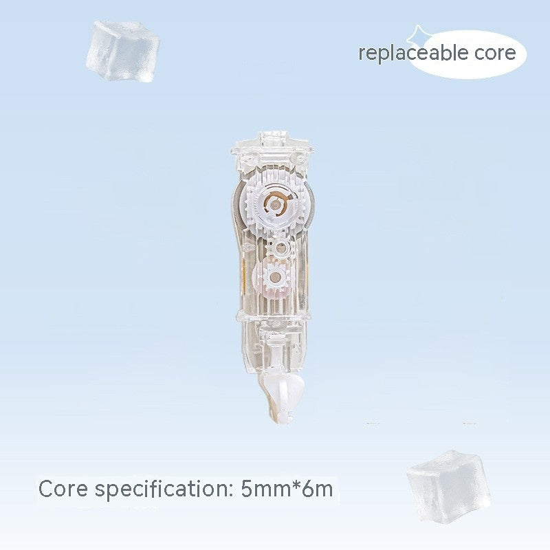 ICE Grâce à la bande de correction de presse, les étudiants peuvent changer la bande de correction de base