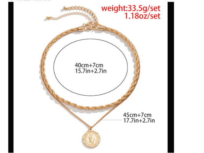 Personality Hemp Flowers Chain Men