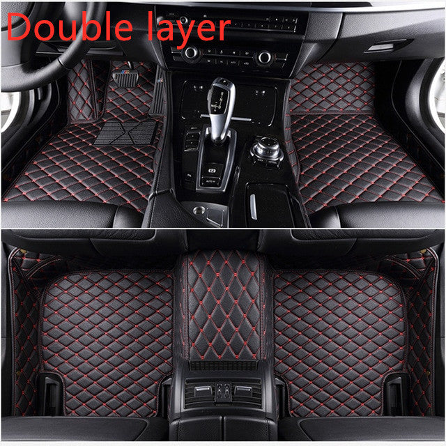 Alfombrilla de cuero para coche completamente rodeada, protección para todo tipo de clima