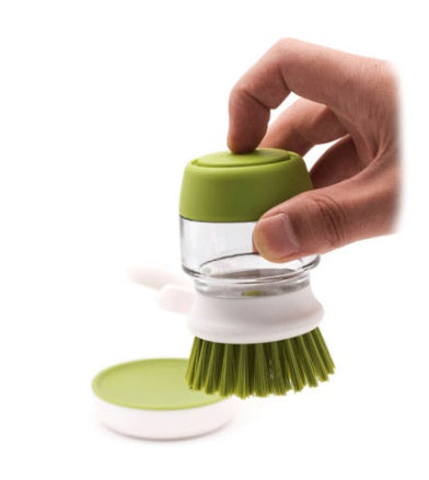 Brosse à vaisselle et à laver les casseroles avec savon liquide pour la vaisselle