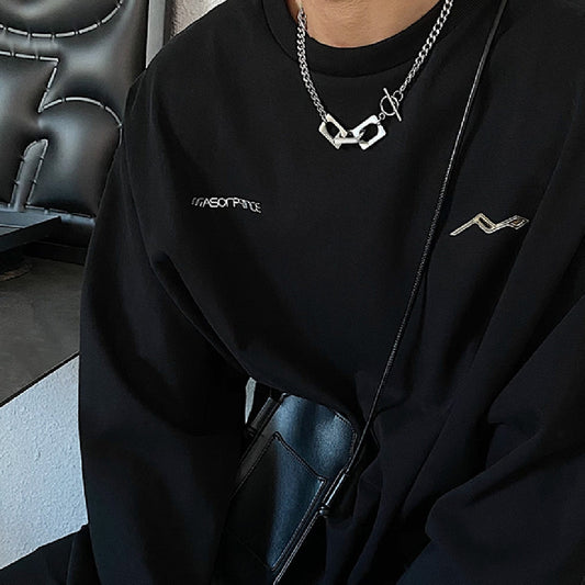 Collier à boucle OT neutre sans genre, tendance et cool