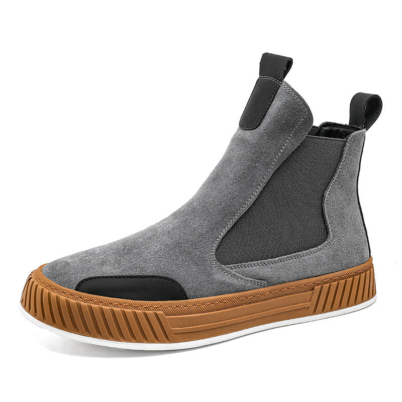 Zapatos de trabajo de fondo grueso Botines juveniles