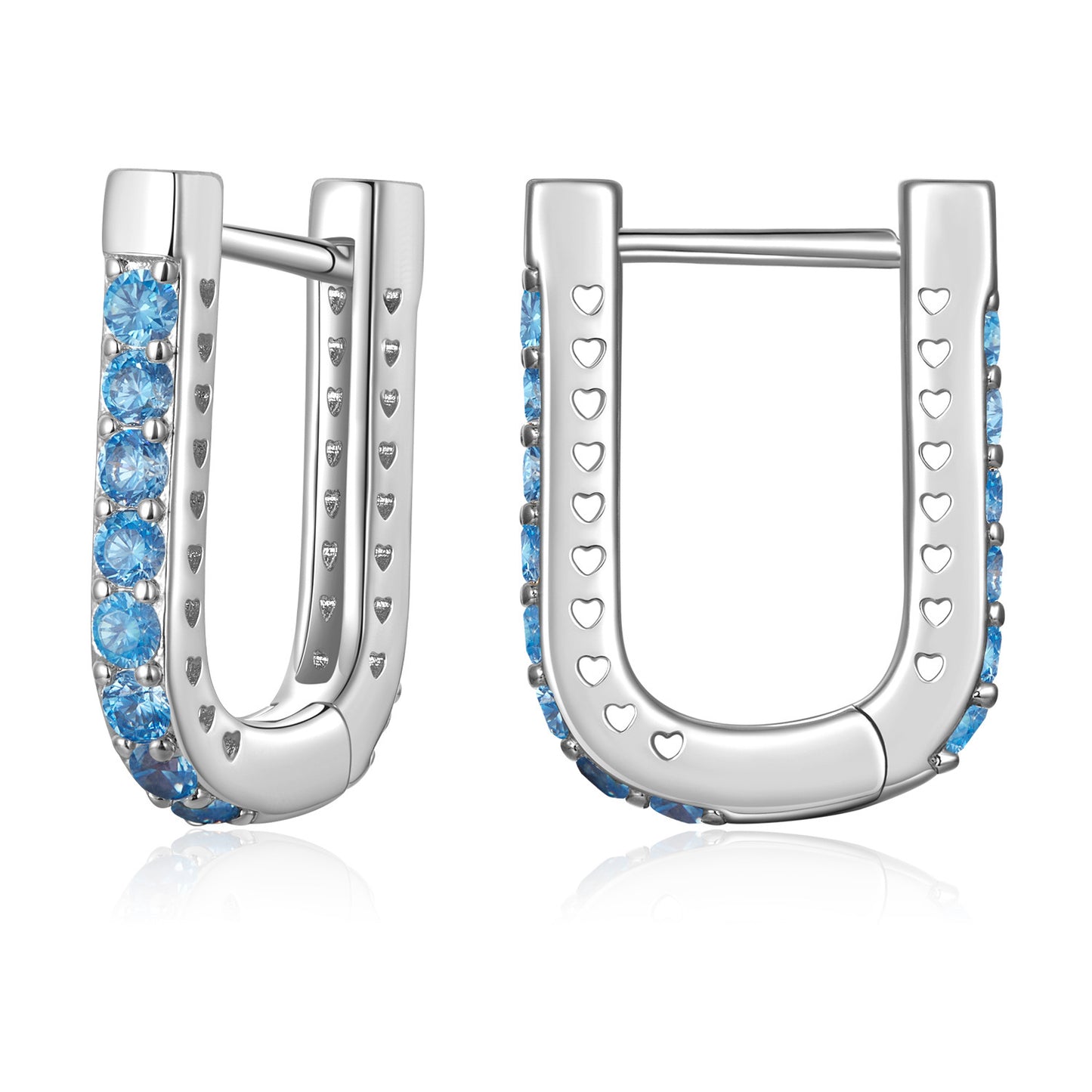 Clip d'oreille classique en forme de U, vêtements personnalisés européens et américains, perceuse de gang, boucles d'oreilles en alliage de cuivre