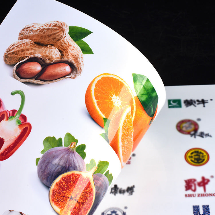 Etiqueta de impresión autoadhesiva de PVC negro mate, pegatina mate A4