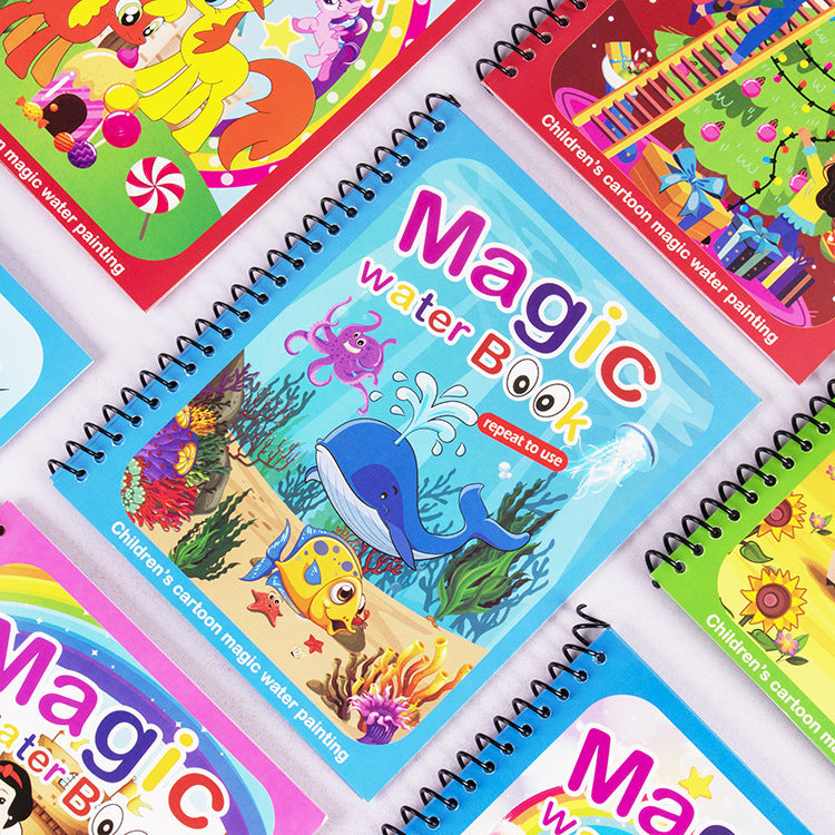 Livre de peinture à l'eau magique créatif pour enfants