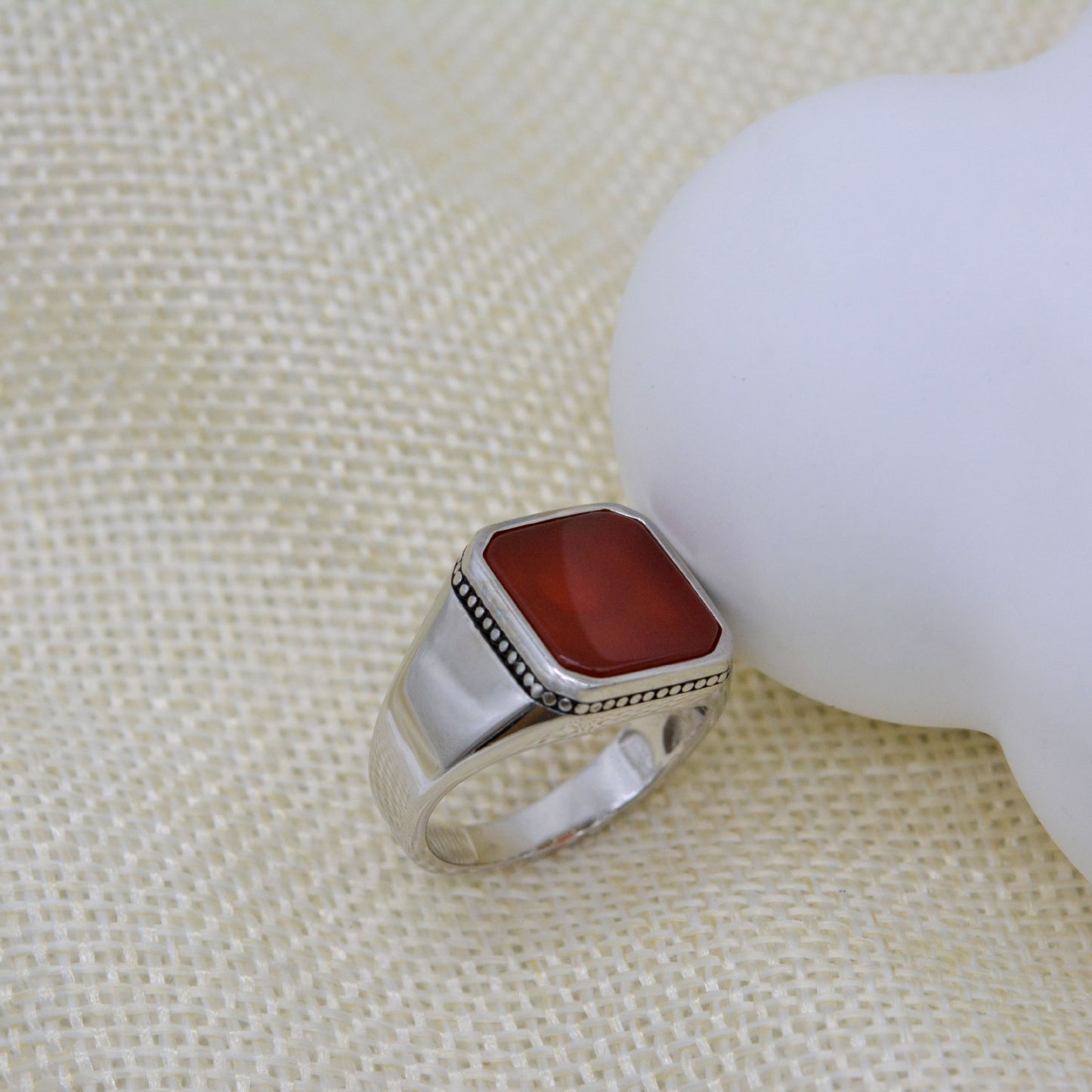 Women's Micro Inlaid Square Ring