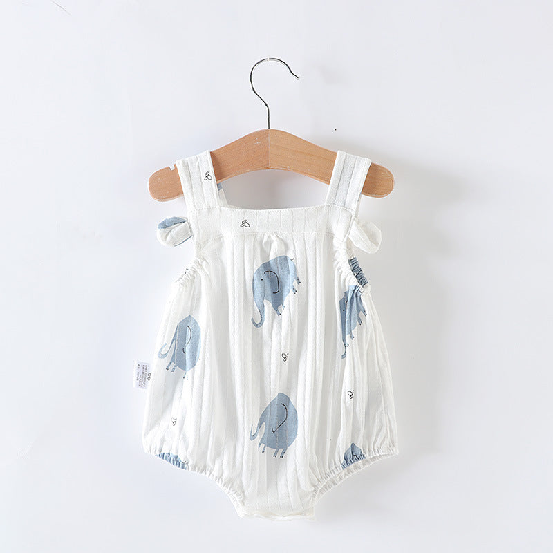 Robe une pièce pour bébé fille, barboteuse triangulaire pour nouveau-né