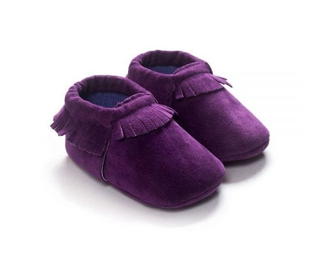 Chaussures de bébé nouveau-né en cuir suédé PU