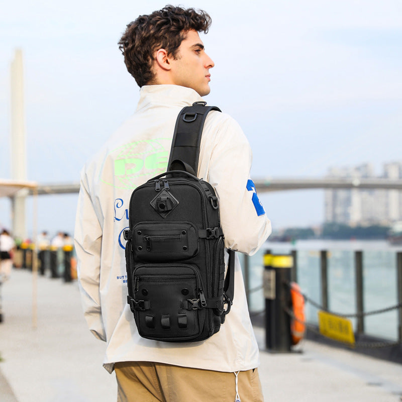Sac de messager de sport de grande capacité en plein air de poitrine tactique