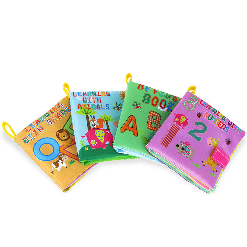 Juguetes para bebés de 4 estilos, libros de tela suave con sonido de crujido, cochecito educativo infantil, sonajero, juguete para cuna de recién nacido, cama, juguetes para bebés de 0 a 36 meses